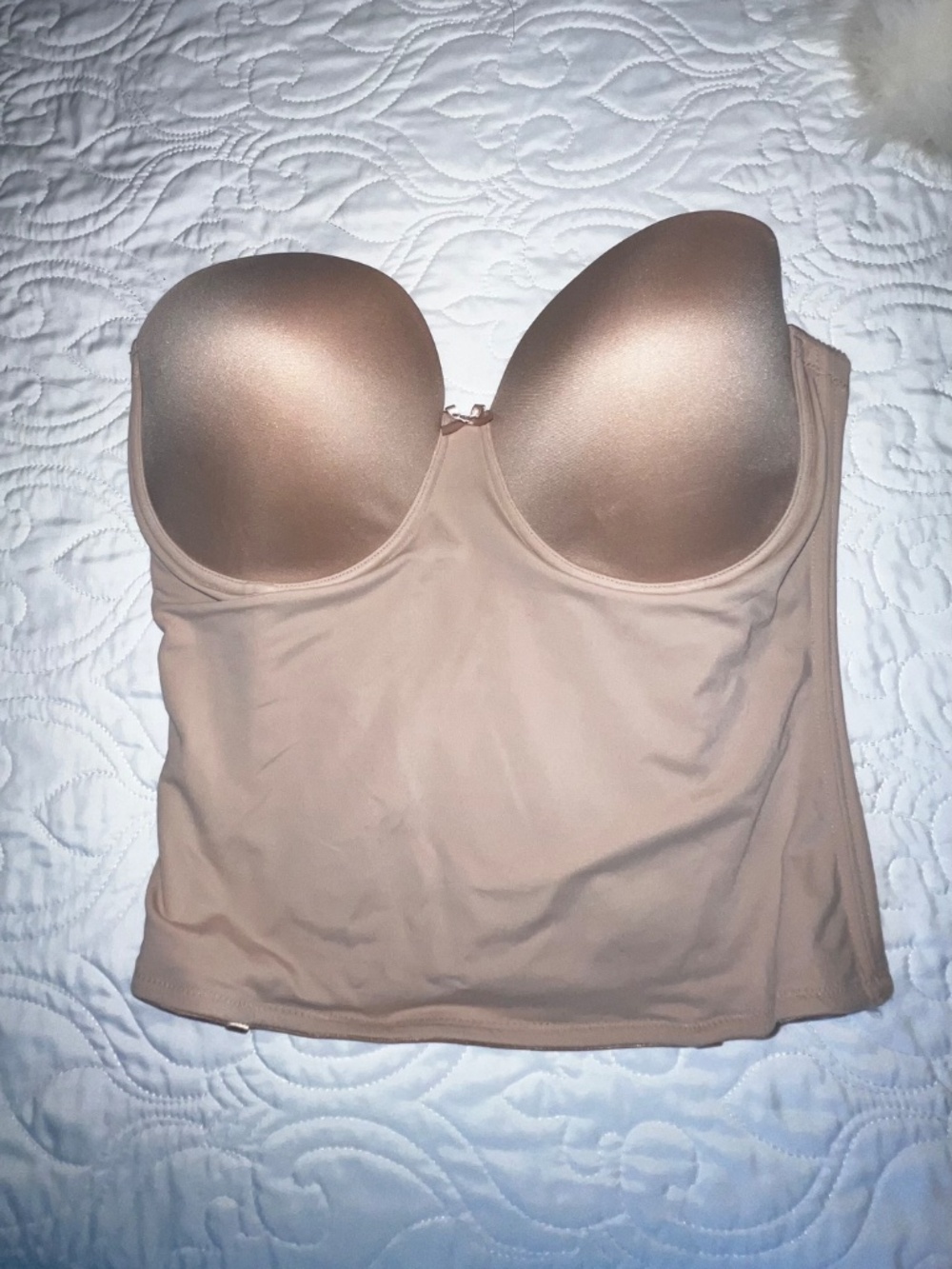 Bare Necessities Nude Strapless Longline Bra 36DDD